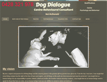Tablet Screenshot of dogdialogue.net